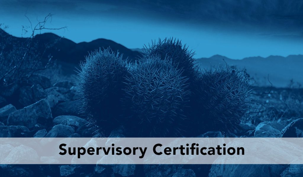 Supervisory Certification